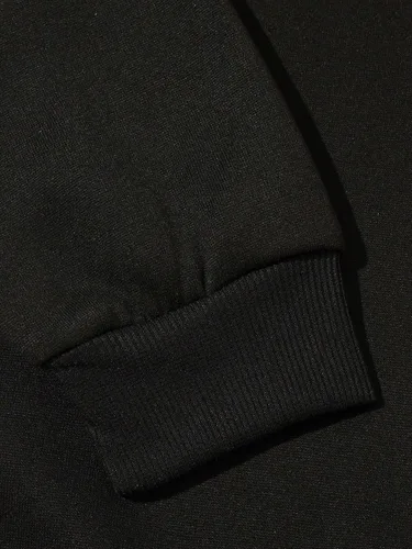 Vista 5 de GORGLITTER Sudadera con estampado de letras para hombre, casual, cuello redondo, manga larga, sin botones