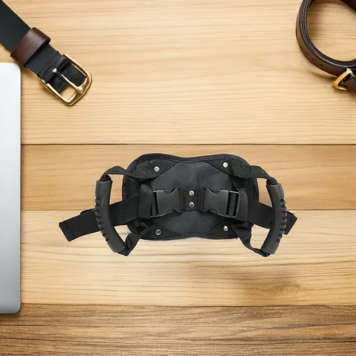 Vista 4 de SUPVOX Cinturón de seguridad para pasajeros de motocicleta, mango ajustable para asiento trasero, correa de motocicleta para conducción segura