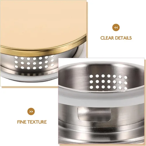 Vista 5 de EXCEART Tapa de repuesto de acero inoxidable para jarra de agua para jarra de vidrio, resistente a fugas, accesorio de contenedor de bebidas frías