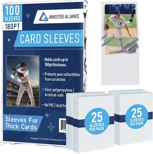 Vista 11 de Premium Penny Sleeves for Trading Cards Soft Trading Card Sleeves for Baseball Cards, Ultra Clear Plastic Pro Sports Card Sleeve, Football, MTG