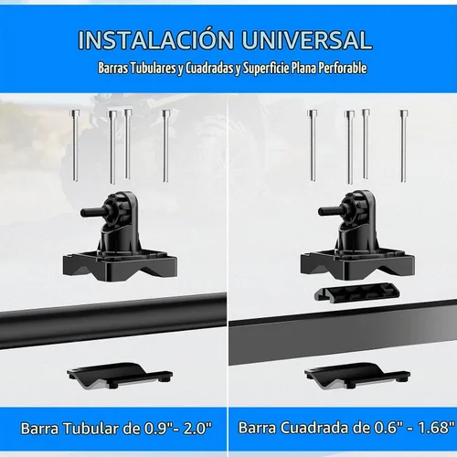 Vista 4 de KEMIMOTO Soporte de herramientas para ATV, montaje de herramientas de caza, agarres de soporte de arco con correas de goma compatibles con bicicleta