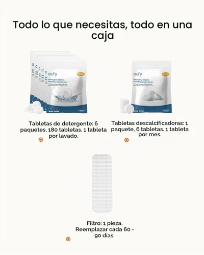 Vista 7 de eufy Kit de limpieza para lavadora de biberones: 180 pestañas de detergente