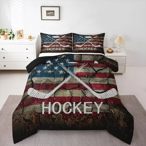 Vista 26 de Erosebridal Juego de edredón de bandera estadounidense tamaño individual para niños y adolescentes, juego de ropa de cama de camuflaje, edredón
