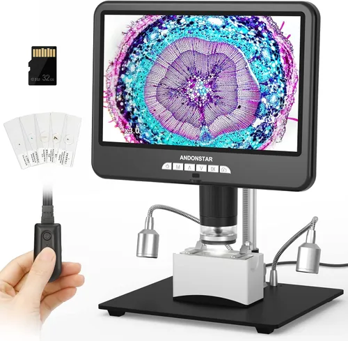 Vista 10 de Andonstar Microscopio digital HDMI AD207S-Pro, microscopio de soldadura, microscopio de moneda para monedas de error, kit de microscopio electrónico