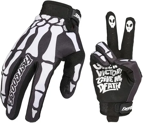 Vista 2 de QUENLOOP Guantes de ciclismo para hombre y mujer, guantes de motocicleta con pantalla táctil, guantes de motocicleta para carretera y motocross
