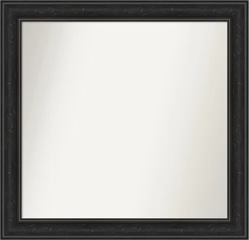 Vista 248 de Amanti Art Espejo personalizado, gran espejo de baño estrecho, espejo de pared o espejo de tocador de baño sobre el fregadero (24 x 24 pulgadas)