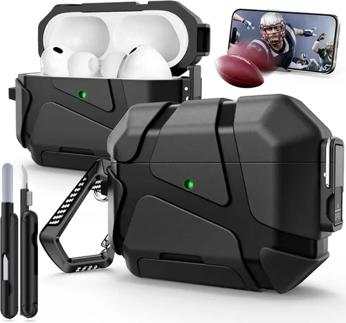 Vista 9 de Funda para AirPods Pro 3ra Generación (2025 Nuevo), Diseño de Bloqueo Seguro y Soporte para Teléfono Compatible con Airpods Pro 3ra Generación Funda