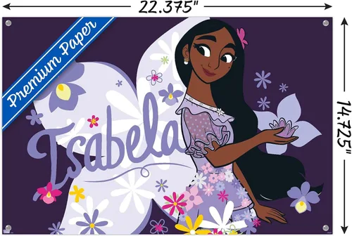Vista 3 de Disney Encanto - Póster de pared con alfileres de Isabela
