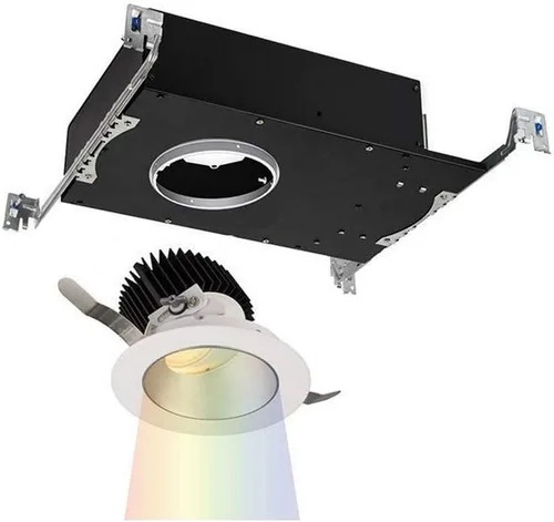 Vista 2 de WAC Lighting R3ARAT-F927-HZWT Aether redondo ajustable con 90 luces LED CRI inundación del motor 50 haz 2700K cálido, blanco neblina blanco