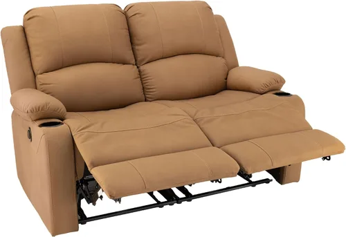 Vista 4 de Camper Comfort Asientos reclinables de pared de 58 pulgadas Sofá reclinable doble para caravana Sofá RV Sofá reclinable de pared Asiento