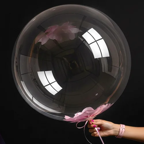 Vista 8 de 20 globos transparentes Bobo para rellenar con confeti, globos de piscina de burbujas de 20 pulgadas, globos de plástico elásticos para fiestas