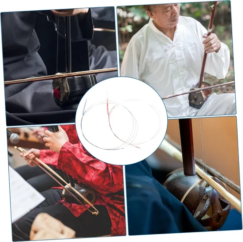 Vista 3 de SUPVOX 15sets Full Erhu Strings Wire Core Wire High Resonance Comfortable Hand Feel Erhu Accessories