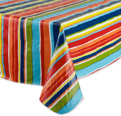 Vista 2 de DII - Mantel de vinil para mesa Rayas de verano