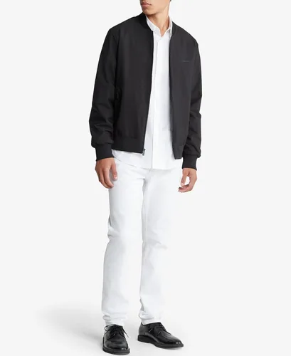 Vista 3 de Calvin Klein Chaqueta bomber con cremallera con logotipo mate para hombre