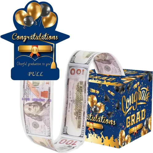 Vista 11 de Caja de dinero de graduación para regalo en efectivo, caja de regalo de clase de 2026, caja de dinero para fiesta de graduación, divertida sorpresa