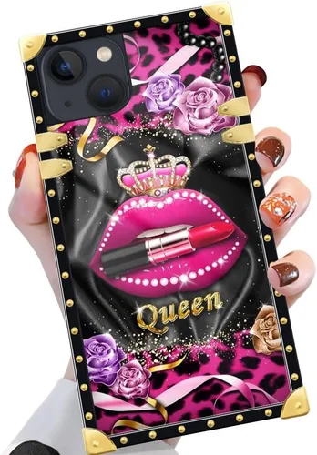 Vista 37 de Funda compatible con iPhone X/Xs, TPU suave de lujo y parte trasera de policarbonato duro para niñas y mujeres, funda protectora a prueba de golpes