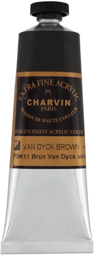 Vista 172 de Charvin Pintura acrílica profesional extrafina – verde absenta, tubo de 2.1 fl oz, pigmentos de triple fresado, resistente a la luz, pinturas