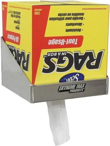 Vista 4 de Extreme Max 5001.6032 Rag in a Box Dispensador de Aluminio Estante Organizador de Almacenamiento para Remolque Cerrado de Carreras, Taller, Garaje
