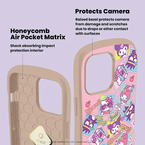 Vista 4 de iFace Funda para iPhone 14 Pro Max (6.7 pulgadas) Hello Kitty and Friends First Class - Bonita funda protectora de doble capa a prueba de golpes