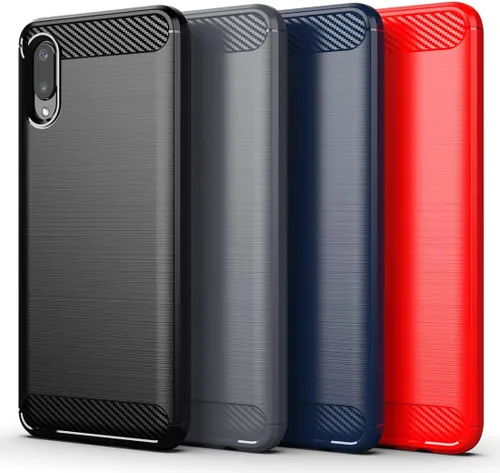 Vista 6 de Osophter Para Samsung Galaxy A02 Caso: Cubierta protectora de goma TPU flexible de absorción de golpes para Samsung Galaxy A02 (negro)