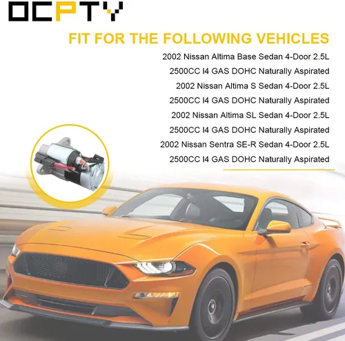 Vista 7 de OCPTY Ajuste de arranque para issan para Altima/Sentra 2.5L w/at 2002 2003 2004 2005 2006 2007 M000T60781 M001T68781 M001T68781ZC 23300-8J000 23300