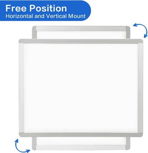 Vista 4 de VUSIGN Pizarra blanca pequeña de borrado en seco, pizarra blanca de 11 x 14 pulgadas para niños, estudiantes, nevera, casillero, mini pizarra