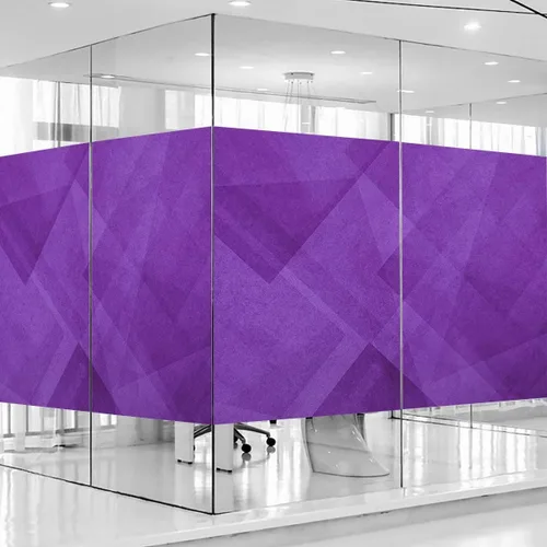 Vista 4 de Película de vinilo morado para ventana, cubierta estática para ventana de puerta, calcomanías tintadas para ventana, privacidad esmerilada