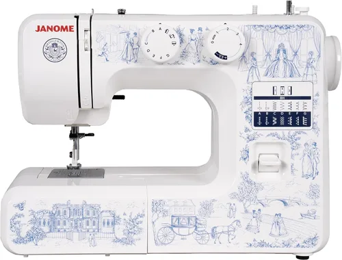 Vista 12 de Janome Blue Couture - Máquina de coser fácil de usar con estructura metálica interior, diagrama de bobina, videos tutoriales, ¡hecha pensando