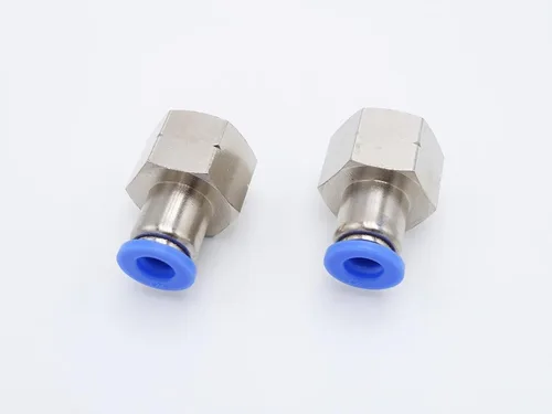 Vista 14 de Conexión de conexión de 1/2" OD x 1/2" macho NPT rosca, línea de agua recta macho neumática, conectores de empuje rápido (paquete de 4)