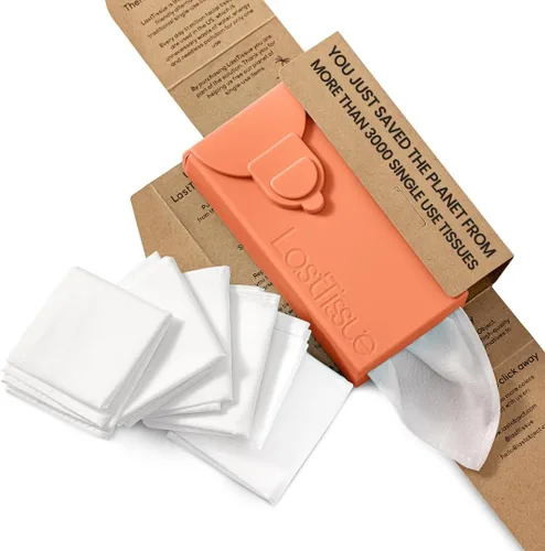 Vista 7 de LastTissue® Paquete de pañuelos de algodón reutilizable Toallas faciales y pañuelos para hombres y mujeres – Pañuelo facial lavable y sostenible