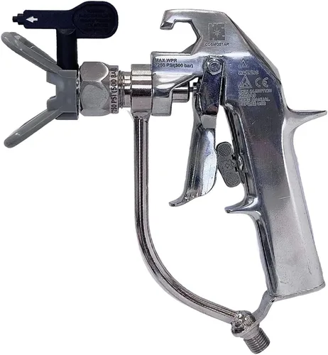 Vista 10 de Cosmostar R2007 VG3 - Pistola pulverizadora de pintura sin aire para contratista, gatillo de 4 dedos, punta de pulverización sin aire 519