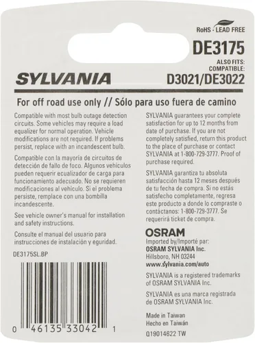 Vista 2 de SYLVANIA - Bombilla LED Festoon DE3175 de 31 mm, color blanco, mini, brillante, ideal para iluminación interior - Mapa, cúpula, carga y matrícula