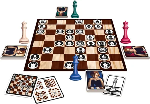 Vista 3 de Mixlore The Queen's Gambit The Board Game Juego de estrategia basado en la serie The Hit Netflix Juego divertido para adultos y adolescentes A