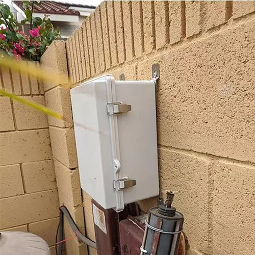 Vista 7 de Caja de conexiones eléctrica al aire libre 12x8x5.2 pulgadas impermeable proyecto recinto IP66 caja de plástico Drill-safe ABS, screw-cover