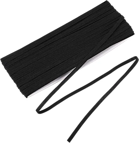 Vista 11 de Shappy Banda elástica para coser de punto de 1/2 pulgada x 11 yardas (beige)