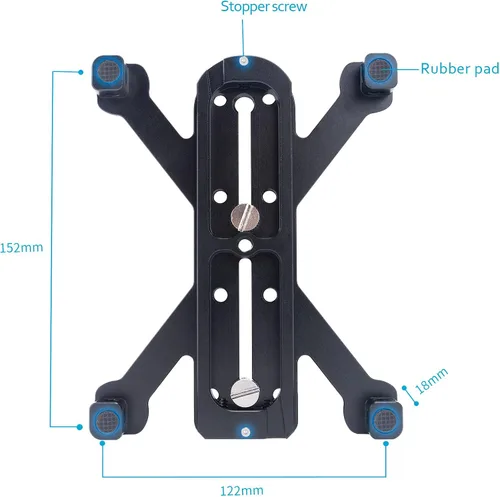 Vista 8 de NICEYRIG Placa de liberación rápida extendida de 6 pulgadas para tipo Arca-Swiss aplicable para cámara réflex digital grande, cámara de cine