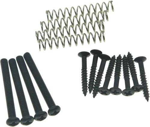 Vista 7 de KAISH Tornillos de altura para pastilla Humbucker americana, anillo de pastilla, tornillos de montaje para marco de contorno, muelles para pastillas