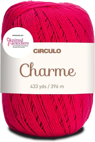 Vista 60 de CIRCULO Charme - Paquete de hilo para tejer y ganchillo, 3 bolas de 100% algodón virgen brasileño mercerizado, peso deportivo suave, color 2012