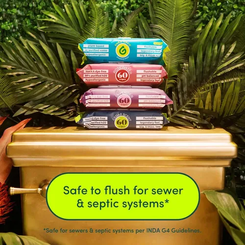 Vista 4 de goodwipes Toallitas desechables para glúteos hechas con vitamina E y aloe, dispensador de toallitas húmedas suaves y suaves para uso doméstico