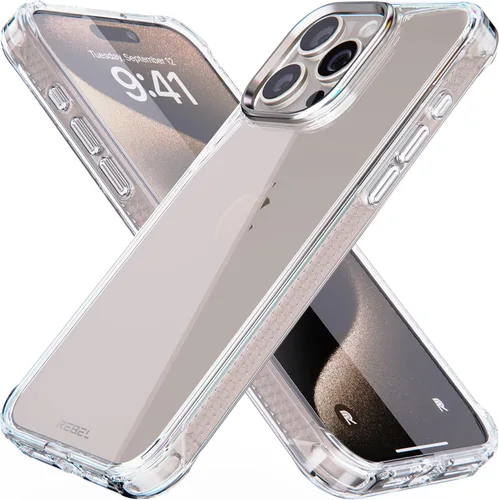Vista 22 de Phone REBEL - Funda transparente para iPhone 14 Plus [Crystal Series Gen-4] Compatible con MagSafe Resistente, Antiarañazos, Sin Amarilleo