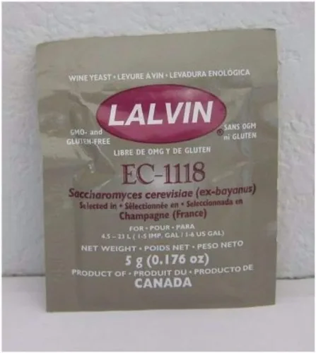 Vista 2 de Lalvin EC-1118 Saccharomyces bayanus 5 (bolsas de 0.18 oz) (cuatro unidades)