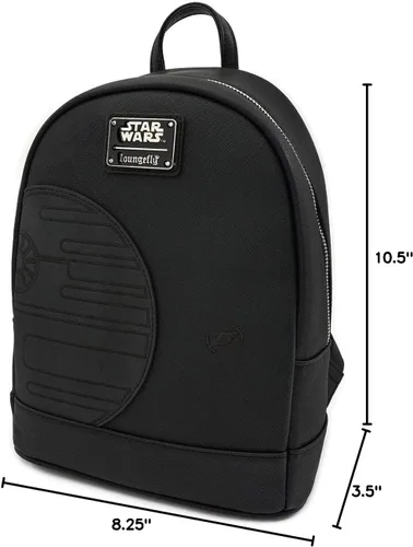 Vista 4 de Loungefly x Star Wars Death Star Mini mochila (talla única, negro)