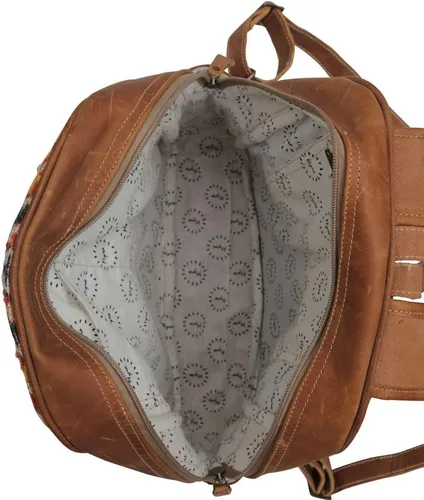 Vista 4 de Myra Bag Mochila de cuero occidental para mujer - One Size Pecan, Nuez pacana, Classic