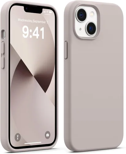 Vista 25 de AOTESIER Funda compatible con iPhone 13, [Serie Slim de silicona] Funda protectora de cuerpo completo a prueba de golpes con forro de microfibra