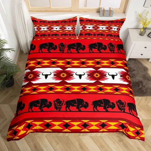 Vista 43 de Juego de funda de edredón con diseño de caballos, atrapasueños para niños, adolescentes, hombres, funda de edredón con estampado de caballos