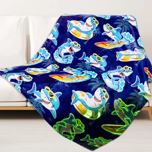 Vista 7 de ORDM Axolotl - Manta de regalo para niñas, manta que brilla en la oscuridad, juguete de ajolote, regalos de cumpleaños para niñas adolescentes