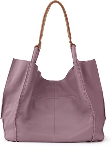 Vista 4 de The Sak Los Feliz Large Tote Bag in Leather, Roomy, Unlined Purse with Single Shoulder Strap