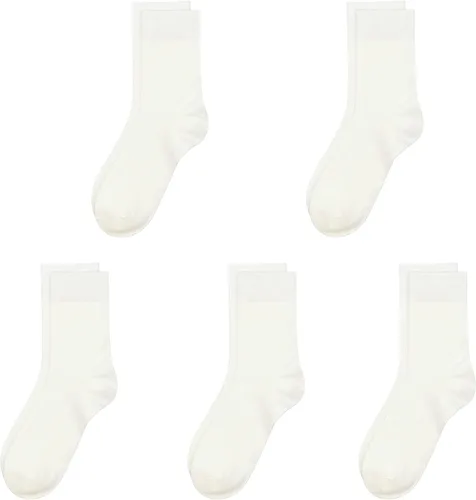 Vista 34 de SERISIMPLE Calcetines de bambú de viscosa para niños, calcetines escolares antiolor para niños y niñas, uniforme, ligeros, con costuras planas, 5