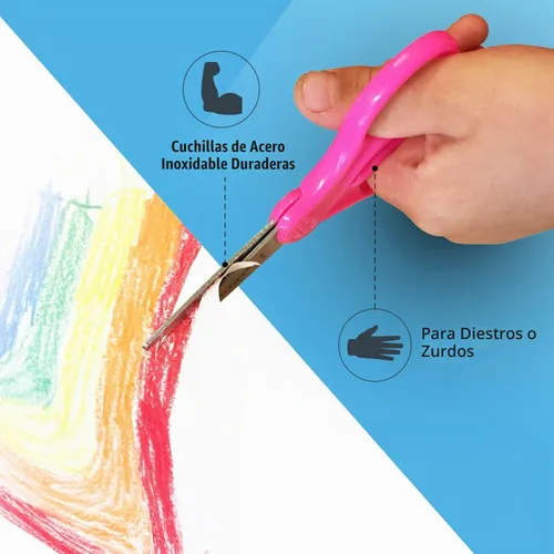 Vista 3 de Tijeras Westcott para niños diestros y zurdos, Variados Total 1
