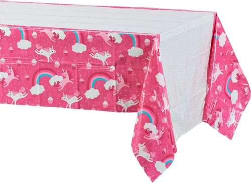 Vista 9 de American Greetings Suministros de fiesta de unicornio, platos de postre de papel (40 unidades)